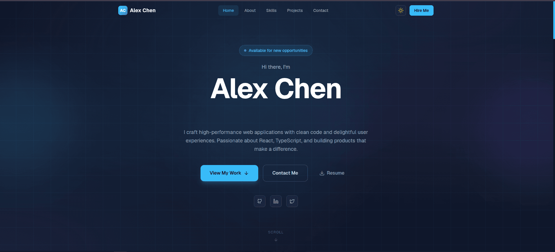 Modern Portfolio Website